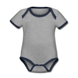 Baby Bio-Kurzarm-Kontrastbody