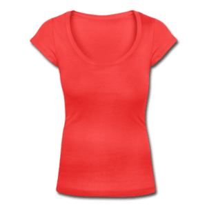 Frauen T-Shirt mit U-Ausschnitt