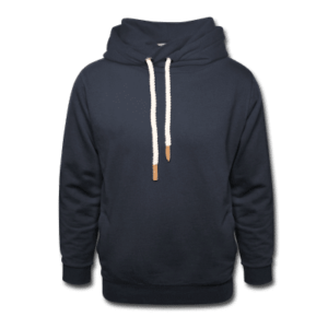 Unisex Schalkragen Hoodie