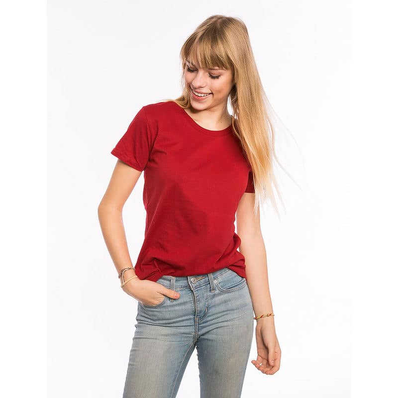 Frauen Bio T-Shirt rot