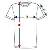 Grössentabelle Unisex Tri-Blend T-Shirt