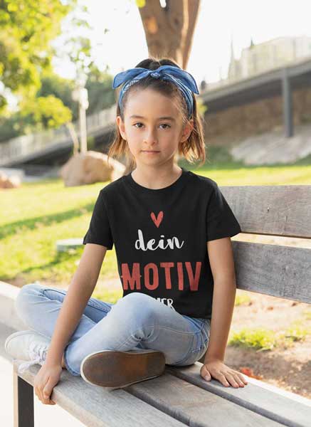 Personalisierte Geschenke für Kinder Mädchen schwarzes T-Shirt